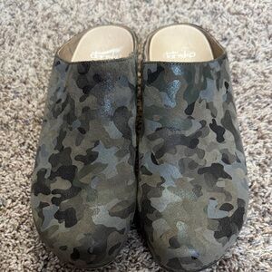 Dansko Camo Slip-On Clogs